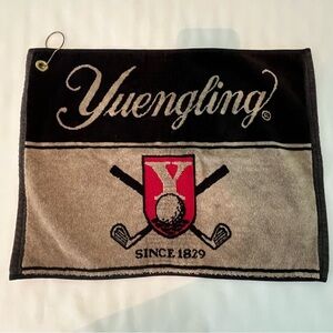 Yuengling Lager Beer Golf Towel with Hook. 100% Cotton